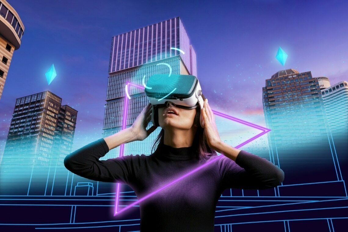 девушка в vr очках