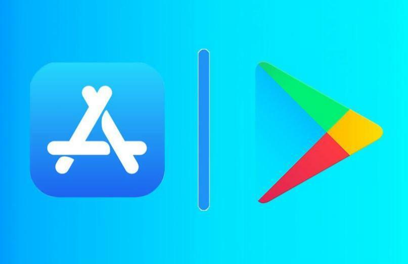 Иконки App Store и Google Play